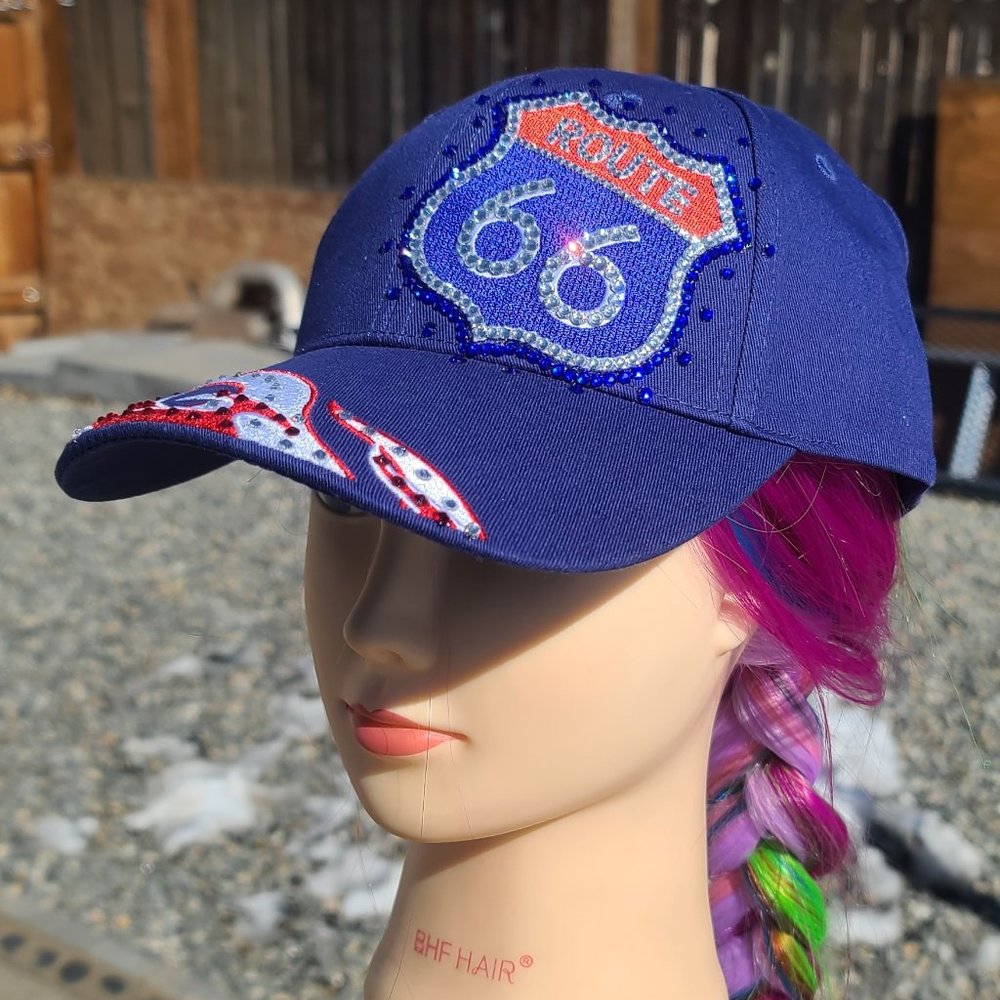 Ladies Royal Blue BLING Hat